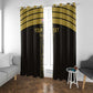 Egyptian Football Custom Window Curtain Yalla Masr - Black Ver