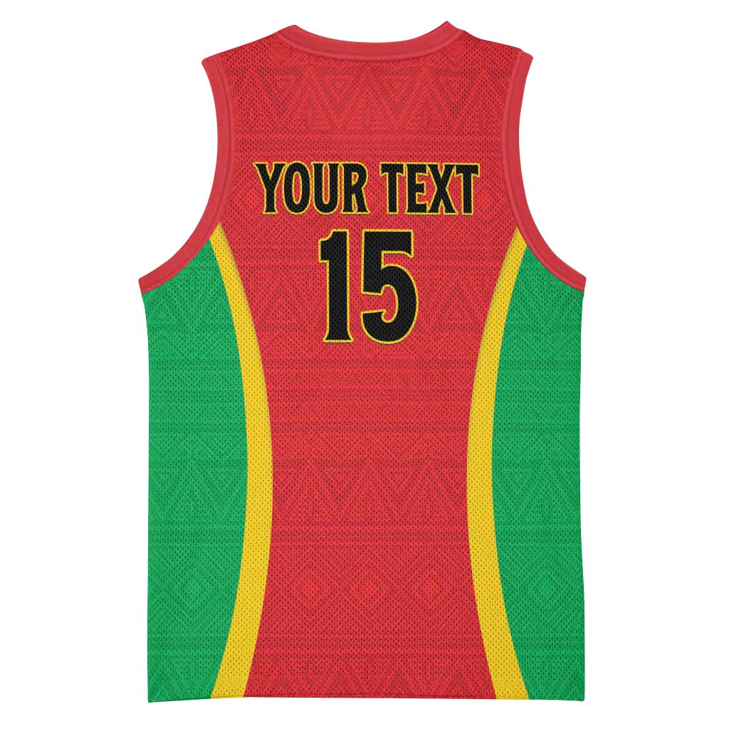 Custom Guinea-Bissau Football Basketball Jersey Go Djurtus Go LT15