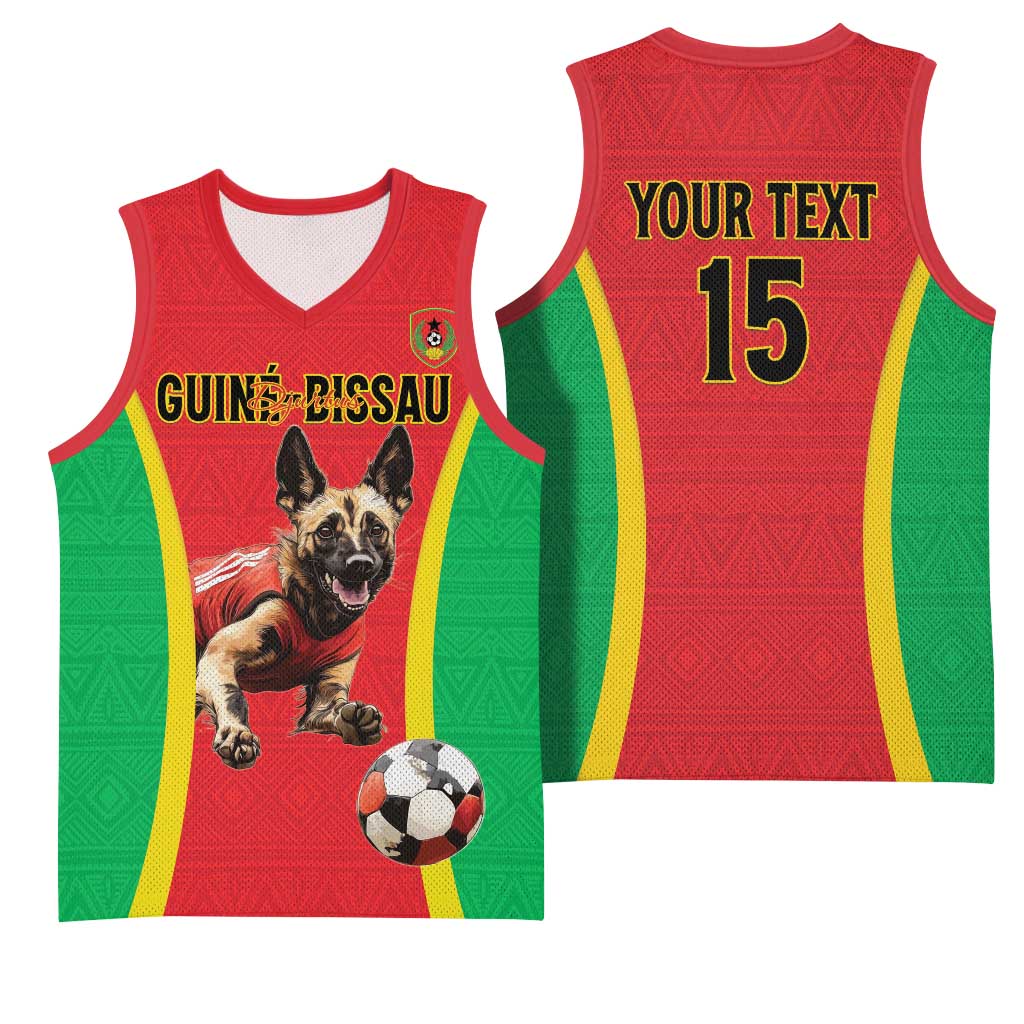Custom Guinea-Bissau Football Basketball Jersey Go Djurtus Go LT15