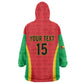Custom Guinea-Bissau Football Kid Wearable Blanket Hoodie Go Djurtus Go