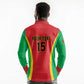 Custom Guinea-Bissau Football Long Sleeve Polo Shirt Go Djurtus Go