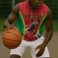 Custom Guinea-Bissau Football Sleeveless Zip Hoodie Go Djurtus Go - African Pride