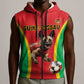 Custom Guinea-Bissau Football Sleeveless Zip Hoodie Go Djurtus Go - African Pride