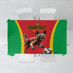 Custom Guinea-Bissau Football Tablecloth Go Djurtus Go