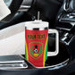Custom Guinea-Bissau Football Tumbler With Handle Go Djurtus Go