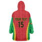 Custom Guinea-Bissau Football Wearable Blanket Hoodie Go Djurtus Go
