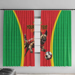 Custom Guinea-Bissau Football Window Curtain Go Djurtus Go