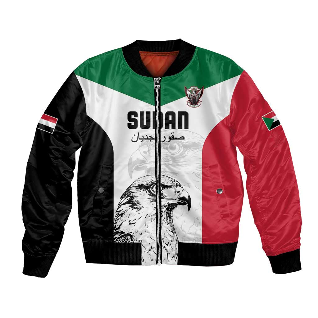 Custom Sudan Football Bomber Jacket Yalla Sudan