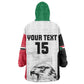 Custom Sudan Football Kid Wearable Blanket Hoodie Yalla Sudan