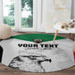 Custom Sudan Football Round Carpet Yalla Sudan