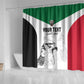 Custom Sudan Football Shower Curtain Yalla Sudan