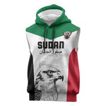 Custom Sudan Football Sleeveless Hoodie Yalla Sudan - African Pride