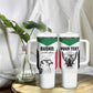 Custom Sudan Football Tumbler With Handle Yalla Sudan LT15