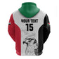 Custom Sudan Football Zip Hoodie Yalla Sudan