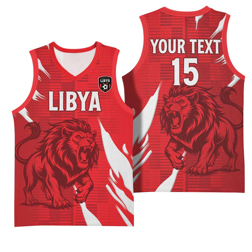 Custom Libya Football Basketball Jersey Yalla Libya LT15