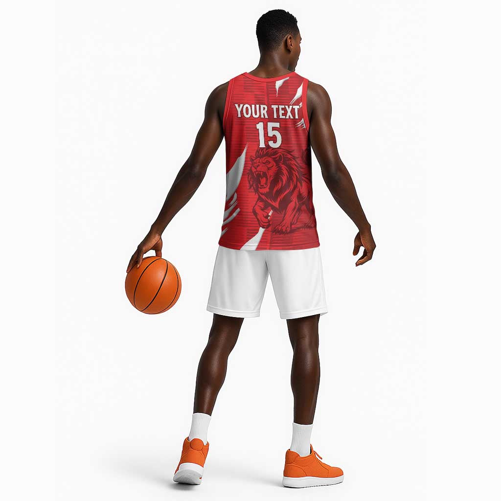 Custom Libya Football Basketball Jersey Yalla Libya LT15
