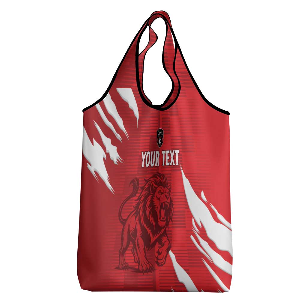 Custom Libya Football Grocery Bag Yalla Libya