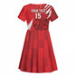 Custom Libya Football Kid Short Sleeve Dress Yalla Libya