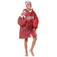 Custom Libya Football Kid Wearable Blanket Hoodie Yalla Libya