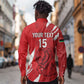 Custom Libya Football Long Sleeve Button Shirt Yalla Libya