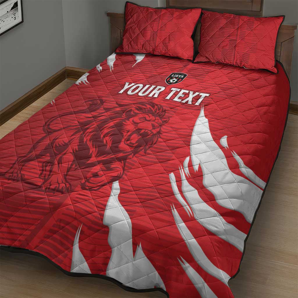 Custom Libya Football Quilt Bed Set Yalla Libya