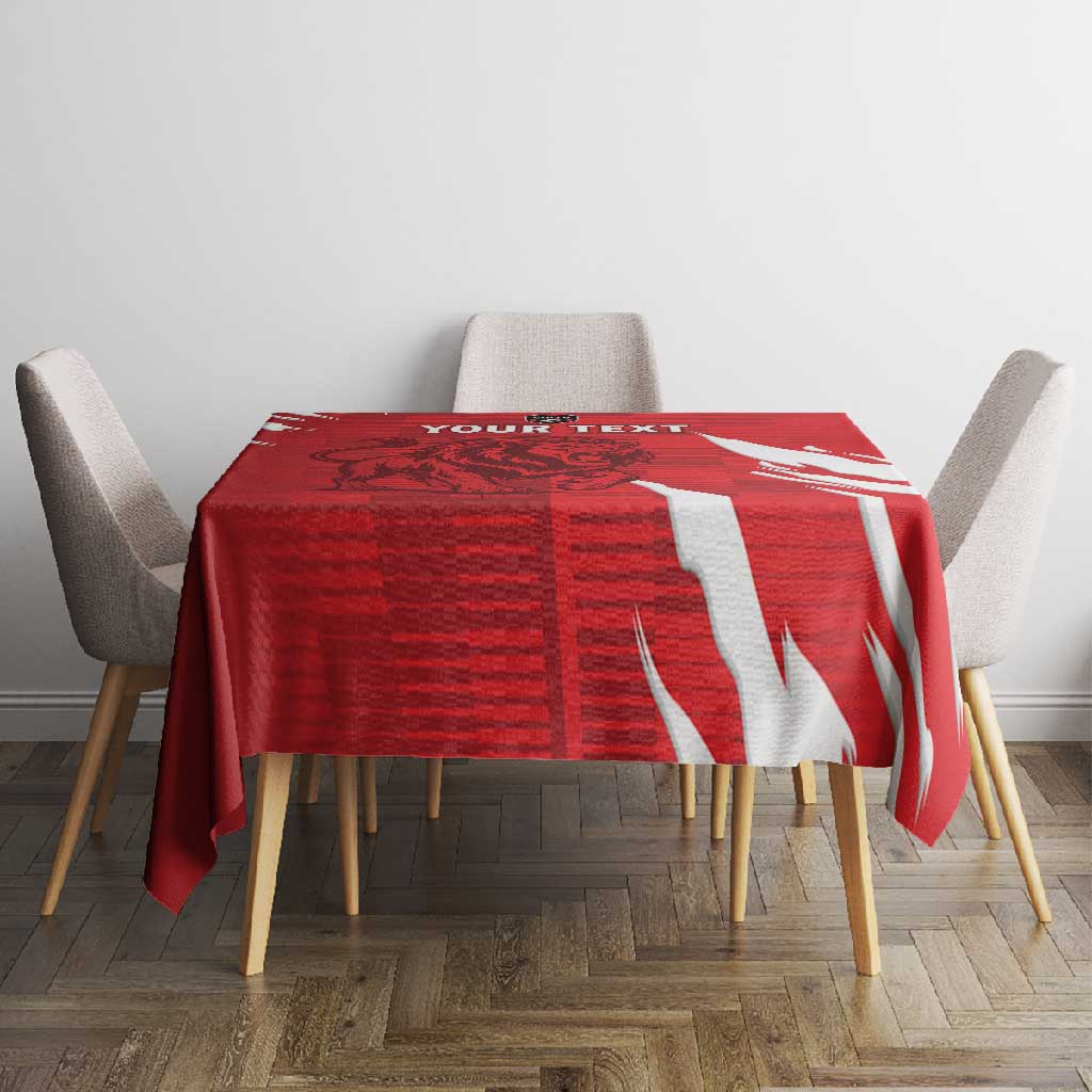 Custom Libya Football Tablecloth Yalla Libya