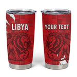 Custom Libya Football Tumbler Cup Yalla Libya