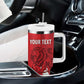 Custom Libya Football Tumbler With Handle Yalla Libya