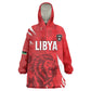 Custom Libya Football Wearable Blanket Hoodie Yalla Libya