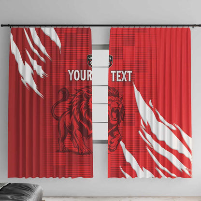 Custom Libya Football Window Curtain Yalla Libya