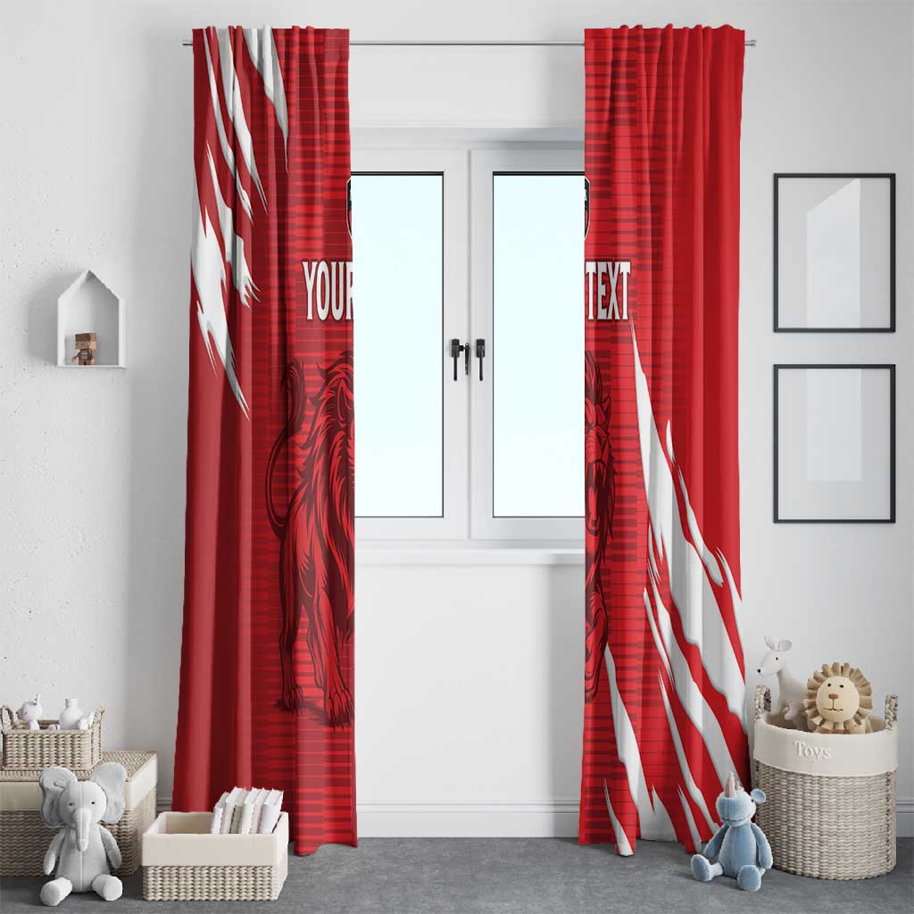 Custom Libya Football Window Curtain Yalla Libya