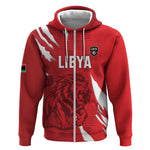 Custom Libya Football Zip Hoodie Yalla Libya