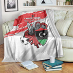 Custom Libya Football Blanket Forza Fursan Al-Mutawasit