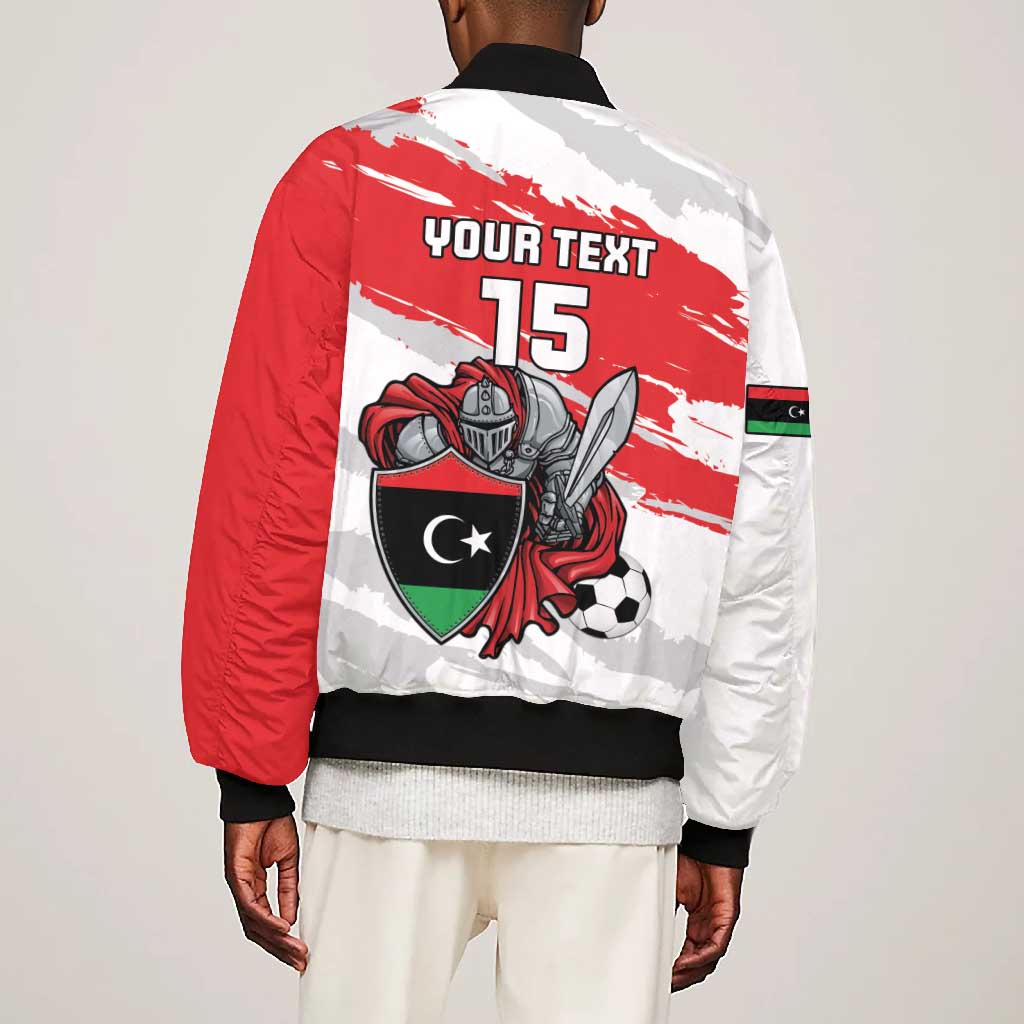 Custom Libya Football Bomber Jacket Forza Fursan Al-Mutawasit