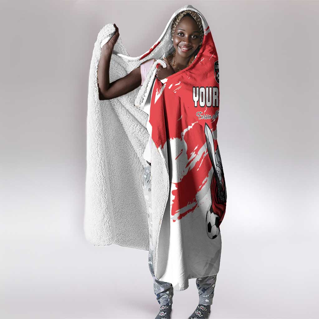 Custom Libya Football Hooded Blanket Forza Fursan Al-Mutawasit