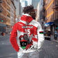Custom Libya Football Hoodie Forza Fursan Al-Mutawasit