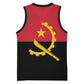 Angola Country Flag Stylized Basketball Jersey LT15