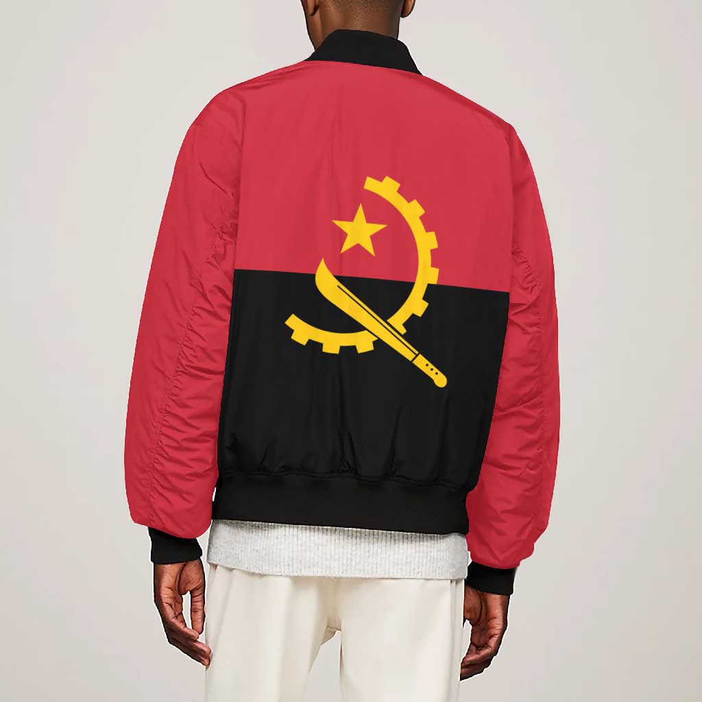 Angola Country Flag Stylized Bomber Jacket