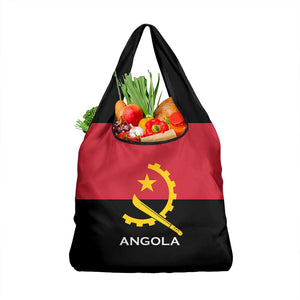 Angola Country Flag Stylized Grocery Bag