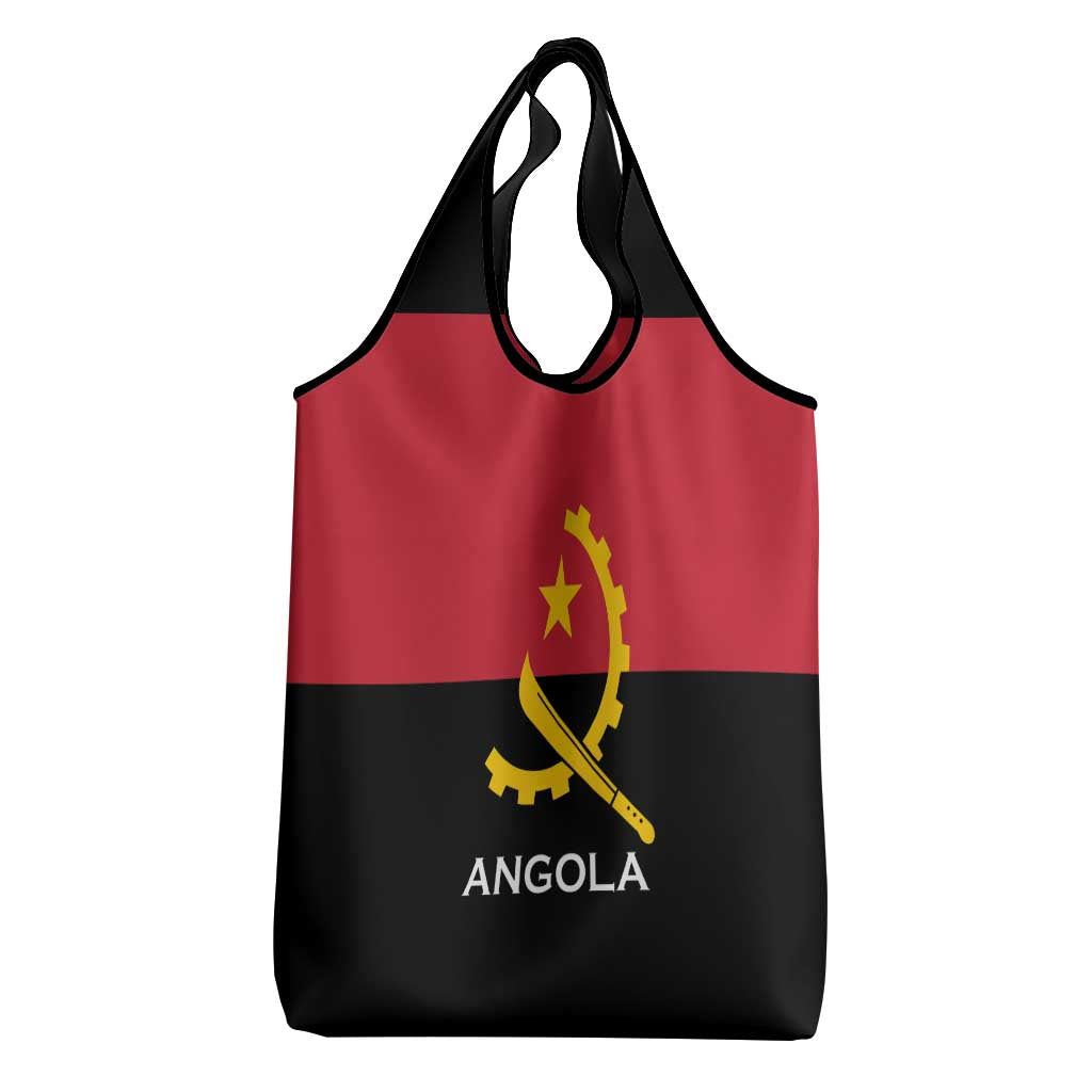 Angola Country Flag Stylized Grocery Bag