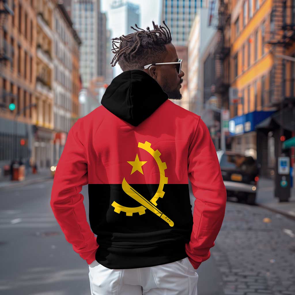 Angola Country Flag Stylized Hoodie