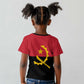 Angola Country Flag Stylized Kid T shirt