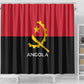 Angola Country Flag Stylized Shower Curtain