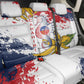 Département de Mayotte Back Car Seat Cover Ra Hachiri 976 Map With Ylang Ylang