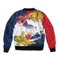 Département de Mayotte Bomber Jacket Ra Hachiri 976 Map With Ylang Ylang