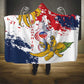 Département de Mayotte Hooded Blanket Ra Hachiri 976 Map With Ylang Ylang