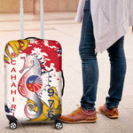 Département de Mayotte Luggage Cover Ra Hachiri 976 Map With Ylang Ylang