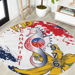 Département de Mayotte Round Carpet Ra Hachiri 976 Map With Ylang Ylang