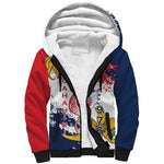 Département de Mayotte Sherpa Hoodie Ra Hachiri 976 Map With Ylang Ylang