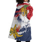 Département de Mayotte Wearable Blanket Hoodie Ra Hachiri 976 Map With Ylang Ylang